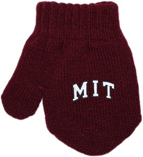 MIT Engineers Arched M.I.T. Acrylic/Spandex Mitten