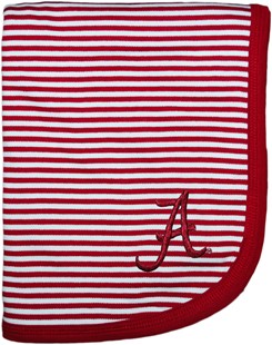 Alabama Crimson Tide Striped Baby Blanket