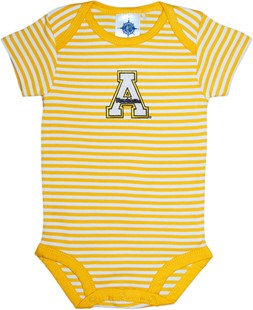 Appalachian State Mountaineers Newborn Infant Striped Bodysuit