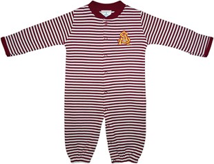 Arizona State Interlocking AS Striped Convertible Gown (Snaps into Romper)