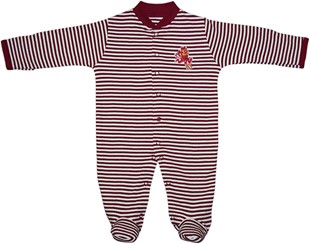 Arizona State Sun Devils Sparky Striped Footed Romper