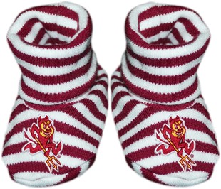 Arizona State Sun Devils Sparky Striped Booties