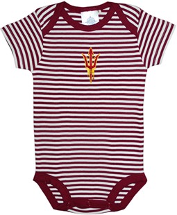 Arizona State Sun Devils Fork Newborn Infant Striped Bodysuit