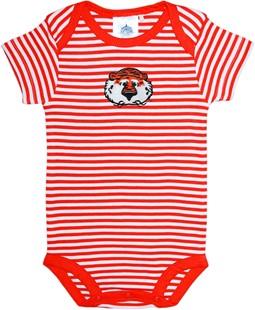 Auburn Tigers Aubie Newborn Infant Striped Bodysuit