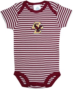 Boston College Eagles Newborn Infant Striped Bodysuit