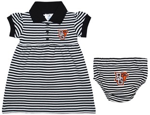 Bowling Green State Falcons Striped Game Day Dress with Bloomer