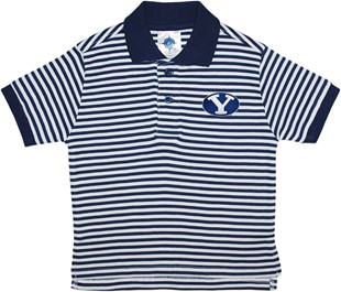 BYU Cougars Toddler Striped Polo Shirt