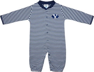 BYU Cougars Striped Convertible Gown (Snaps into Romper)