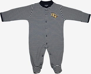 UCF Knights Striped Footed Romper