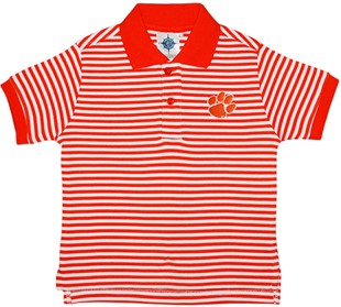 Clemson Tigers Toddler Striped Polo Shirt