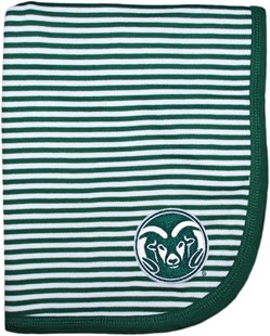 Colorado State Rams Striped Baby Blanket
