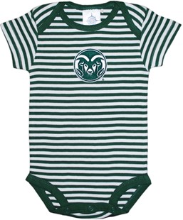 Colorado State Rams Newborn Infant Striped Bodysuit