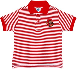 Cornell Big Red Toddler Striped Polo Shirt