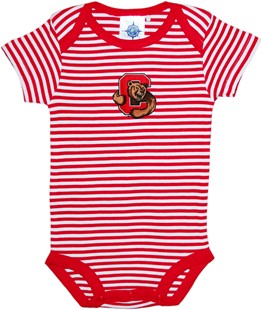 Cornell Big Red Newborn Infant Striped Bodysuit