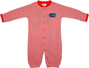 Florida Gators Striped Convertible Gown (Snaps into Romper)