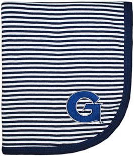 Georgetown Hoyas Striped Baby Blanket