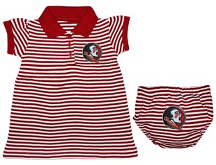 Florida State Seminoles Striped Game Day Dress with Bloomer