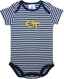 Georgia Tech Yellow Jackets Newborn Infant Striped Bodysuit