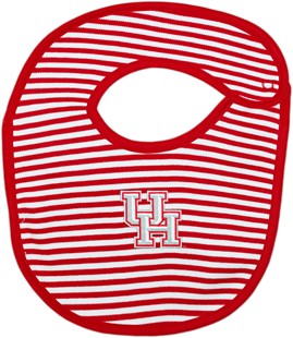 Houston Cougars Striped Newborn Bib
