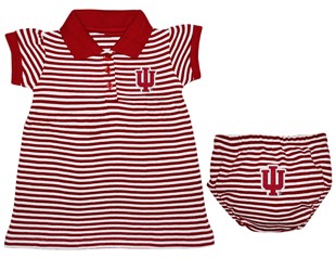 Indiana Hoosiers Striped Game Day Dress with Bloomer