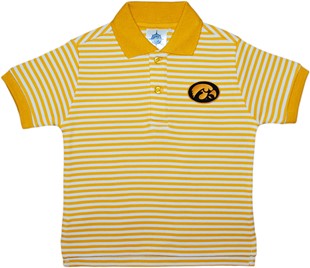 Iowa Hawkeyes Toddler Striped Polo Shirt