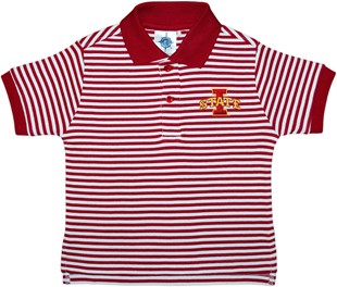 Iowa State Cyclones Toddler Striped Polo Shirt