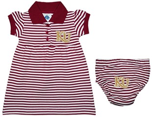 Kutztown Golden Bears Striped Game Day Dress with Bloomer
