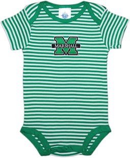 Marshall Thundering Herd Newborn Infant Striped Bodysuit