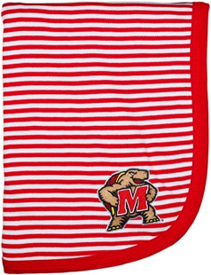 Maryland Terrapins Striped Baby Blanket