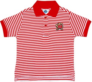 Maryland Terrapins Toddler Striped Polo Shirt