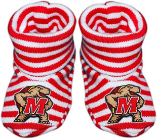Maryland Terrapins Striped Booties