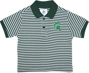 Michigan State Spartans Toddler Striped Polo Shirt