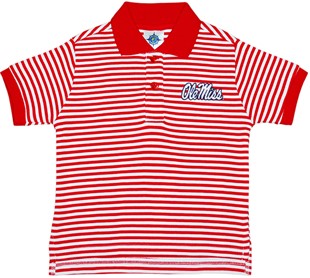 Ole Miss Rebels Toddler Striped Polo Shirt