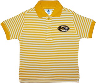 Missouri Tigers Toddler Striped Polo Shirt