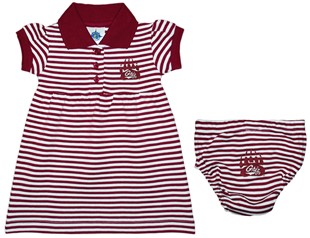 Montana Grizzlies Striped Game Day Dress with Bloomer