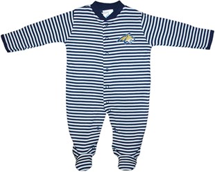 Montana State Bobcats Striped Footed Romper