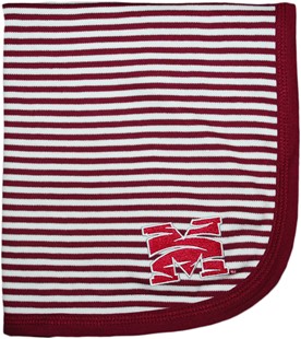 Morehouse Maroon Tigers Striped Baby Blanket