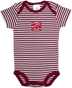 Morehouse Maroon Tigers Newborn Infant Striped Bodysuit