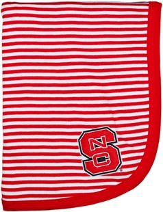 NC State Wolfpack Striped Baby Blanket