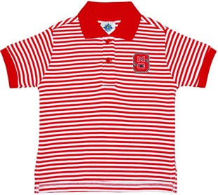 NC State Wolfpack Toddler Striped Polo Shirt