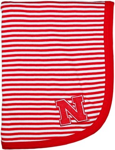 Nebraska Cornhuskers Block N Striped Baby Blanket