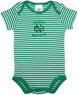 University of North Dakota Newborn Infant Striped Bodysuit