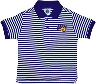 Northern Iowa Panthers Toddler Striped Polo Shirt