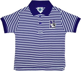 Northwestern Wildcats Toddler Striped Polo Shirt
