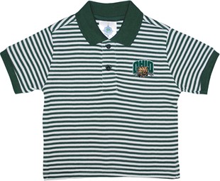 Ohio Bobcats Toddler Striped Polo Shirt