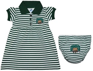 Ohio Bobcats Striped Game Day Dress with Bloomer