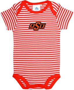 Oklahoma State Cowboys Newborn Infant Striped Bodysuit