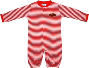 Oklahoma State Cowboys Striped Convertible Gown (Snaps into Romper)