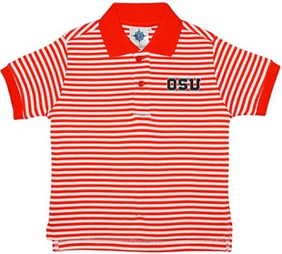 Oregon State Beavers Block OSU Toddler Striped Polo Shirt