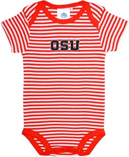 Oregon State Beavers Block OSU Newborn Infant Striped Bodysuit